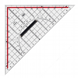 - Mobius + Ruppert driehoek 32cm met greep veel verdelingen, Mobius + Ruppert 2332