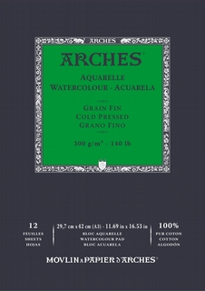 Arches cold pressed A3 aquarelblok