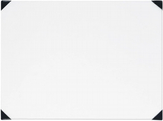 New Wave POSH glass table top palette white 22.8 x 30.5 cm