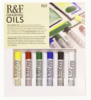 R&F drawing oils introductory set 6 st.