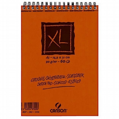 Canson Schetspapier Canson XL A4 90gr 120v spiraal