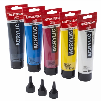 Amsterdam Acrylverf 5 tubes 120 ml set Amsterdam Standard Series