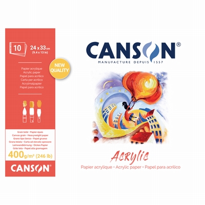 Canson Canson acrylic 400grs 24x33cm 10 vel