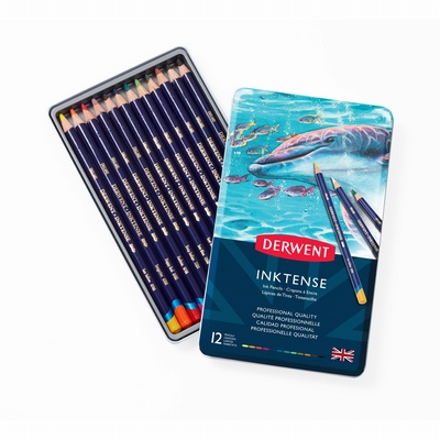 Derwent derwent inktense 12st. aquarelpotlood 
