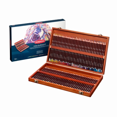 Derwent  Derwent Coloursoft kleurpotloden 72 st. in houten kist