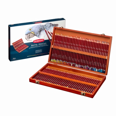 Derwent Derwent pastelpotloden 72st. in houten kist 