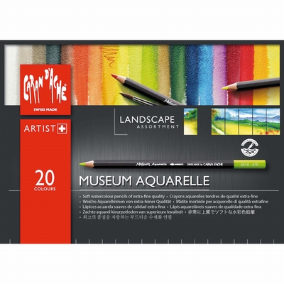 Caran dAche Caran d'Ache museum aquarelle potloden 20st. landschap