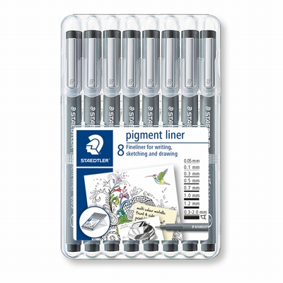 Staedtler Fineliner Staedtler Pigmentliner 8st.