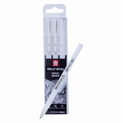 Sakura Gelly rolls bright white 3 diktes
