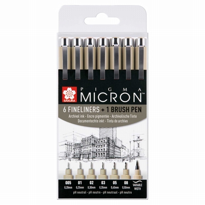 Sakura Sakura Pigma Micron 6 + 1 set