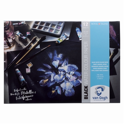TALENS VAN GOGH AQUAREL van Gogh zwart aquarelblok A3