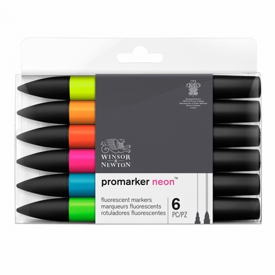 Winsor&Newton Promarker™Neon fluorescent 6 set