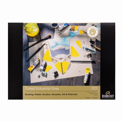 Rembrandt papier Rembrandt toned paper industrial grey A4 50 vel 180grs.