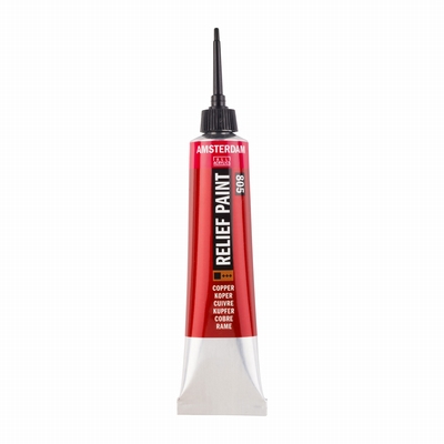 Merkloos Amsterdam reliefpaint 20ml koper