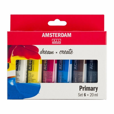 Amsterdam Amsterdam acrylverf 6 x 20ml primair