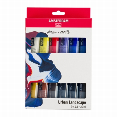 Amsterdam Amsterdam acrylverf 12X20ml stadslandschap