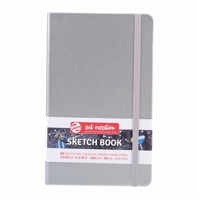Art Creation Art Creation schetsboek zilver 13x21cm 80vel 140grs.