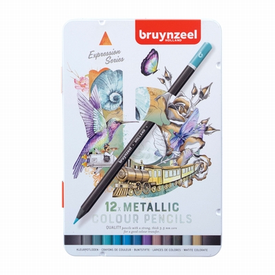Merkloos Bruynzeel metallic kleurpotloden 12st.