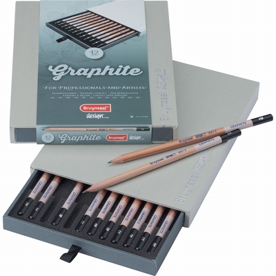 Bruynzeel Bruynzeel Design grafietpotloden 12 stuks set 9B-2H
