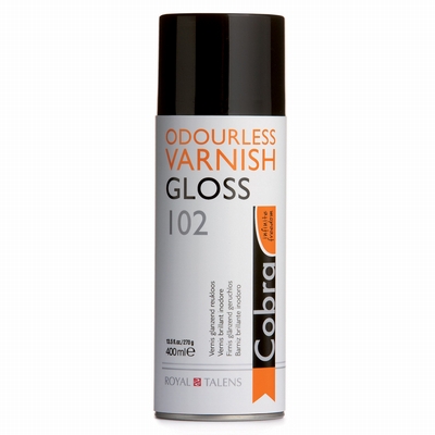 Cobra Olieverf vernis Cobra spuitbus 400ml glans