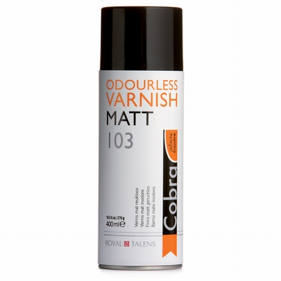 Cobra Olieverf vernis Cobra spuitbus 400ml mat