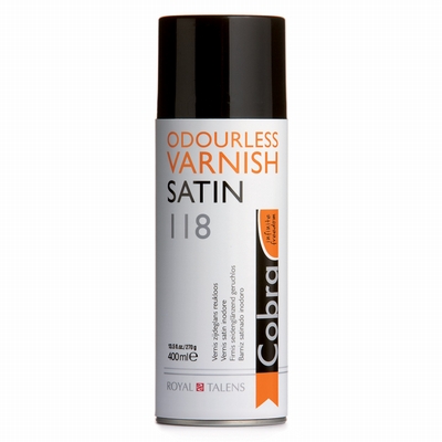 Cobra Olieverf vernis Cobra spuitbus 400ml satin