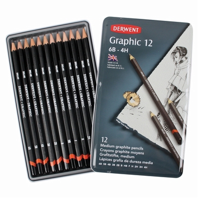 Derwent Derwent Graphic 12st 6B-4H Designer Medium