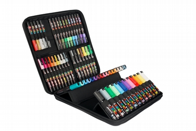 Uni Posca Posca koffer met 60 verfmarkers