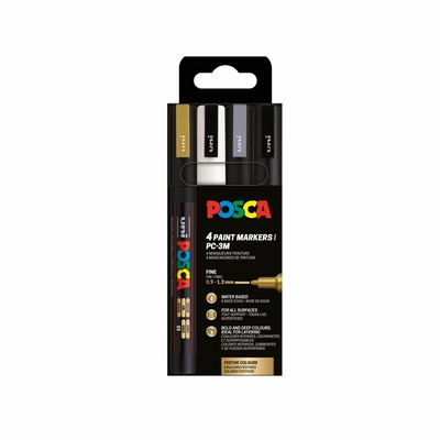 Uni Posca PC3M/4A PF ASS09 Posca verfmarkers set 