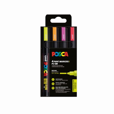 Uni Posca PC5M/4A PF ASS10 Posca verfmarkers set 