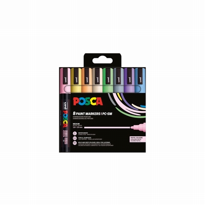 Uni Posca PC5M/8A ASS25 Posca verfmarkers set 