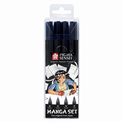 Sakura Sakura mangaset zwart 4st.