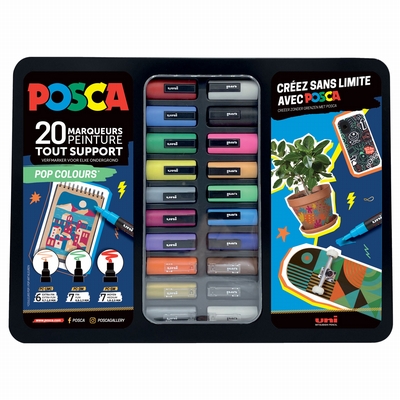 Uni Posca Posca koffer pop colours