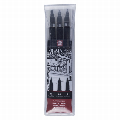 Sakura Sakura pigma pen 3st. zwart