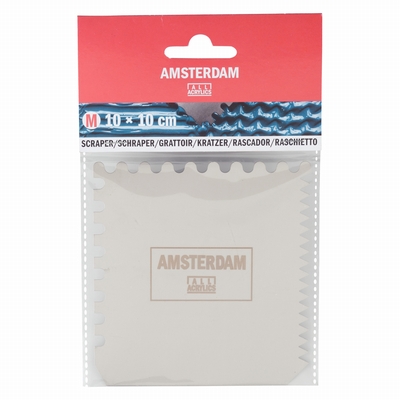 Amsterdam Amsterdam metalen scraper 10 x 10cm