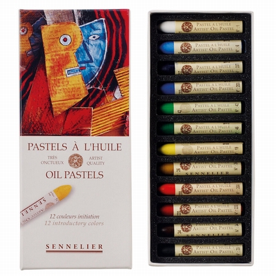 Merkloos Sennelier oliepastel set initiatie 12st.