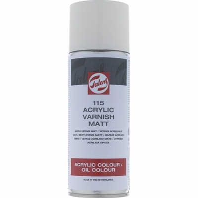 Talens Vernis voor olie- en acrylverf mat 400 ml spuitbus Talens